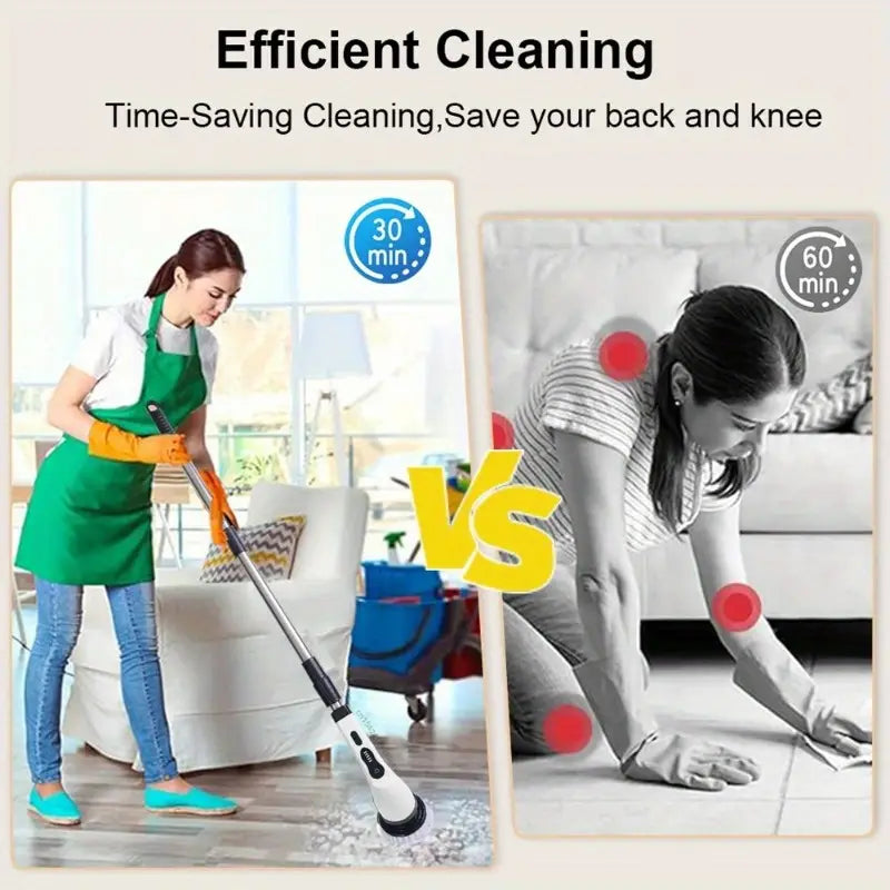 Nettoyage Facile Sans Effort – Brosse Électrique Tout-en-Un